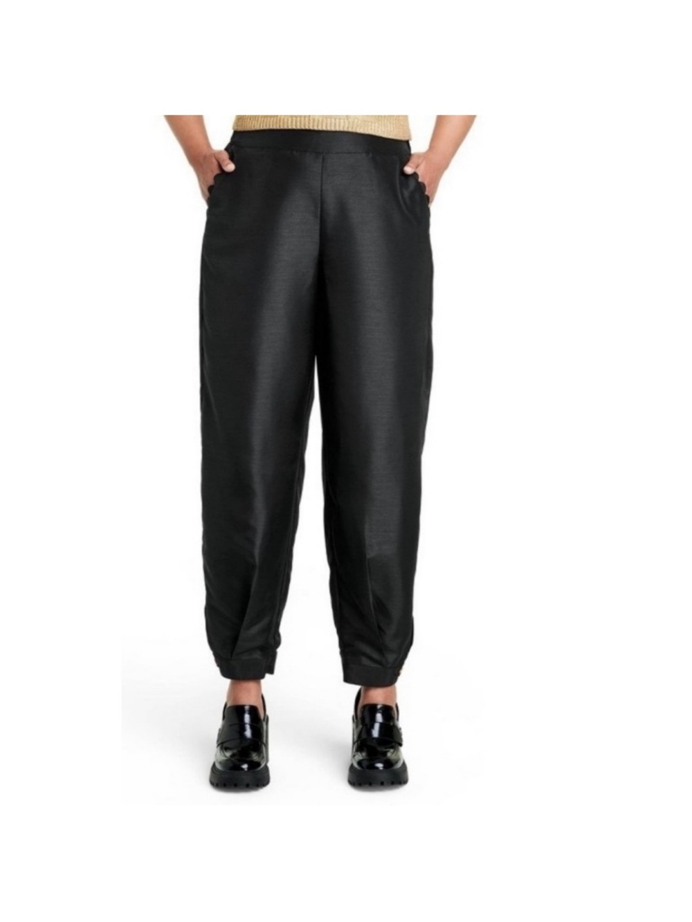 Kika Vargas × Target Scallop Edge pocket Tapered pants Black small
